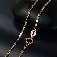 Image result for 18K Rose Gold Chain Necklace