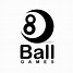 Image result for 8 Ball Black and White