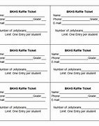 Image result for Simple Raffle Ticket Template
