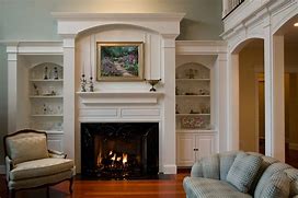Image result for Fireplace Mantels and Bookshelves