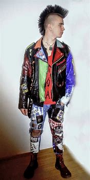 Image result for 80s Punk Rock Fashion Men