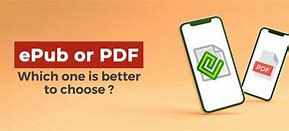 Image result for EPUB vs PDF