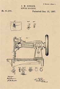 Image result for Sewing Machine Patent