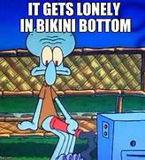 Image result for Squidward Lonely Meme