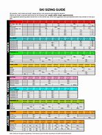 Image result for Rossignol Ski Size Chart