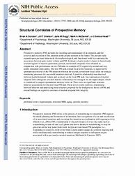Image result for Prospective Memory Research Paper