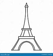 Image result for Eiffel Tower Outline Clip Art