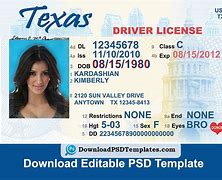 Image result for Fake ID Drivers License Template