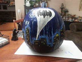 Image result for Batman Pumpkin Painting