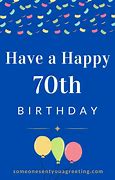 Image result for 70th Birthday