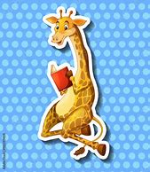 Image result for Giraffe Reading Clip Art