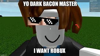Image result for Bacon Meme Roblox SJ
