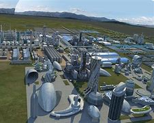 Image result for 3D Model of Futuristic Factory