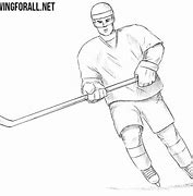 Image result for How to Draw a Hockey Player