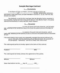 Image result for Marriage Contract