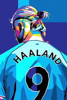 Voetbal Poster - Haaland Poster - Manchester City - Abstract Portret - Erling Haaland... | bol.com