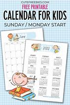 Image result for Blank Calendar for Kids