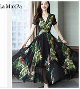 Image result for Elegant Flowered Silk Tunic Set for Women