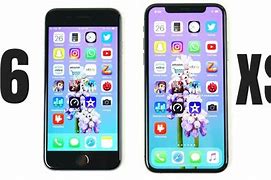 Image result for iPhone 6 vs iPhone XS Plus Size