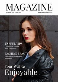 Image result for Magazine Front Cover Template