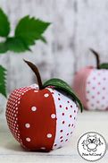 Image result for Fabric Stuffed Apple Pattern