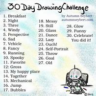 Image result for 30 Days Drawing Challenge List