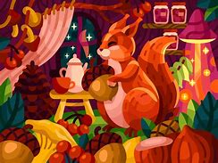 Image result for Squirrel House Cartoon