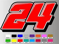 Image result for Pics of Racing Number Stickers