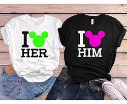 Image result for Disney World Couple Shirts