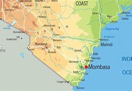 Image result for Physical Features Map of Kenya