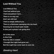 Image result for I AM Lost Without You Quotes