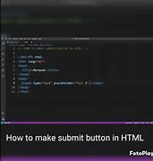 Image result for Submit Button HTML Code