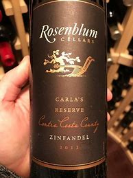 Image result for Rosenblum Zinfandel Reserve Carla's