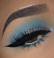 Image result for Blue and Silver Eye Makeup