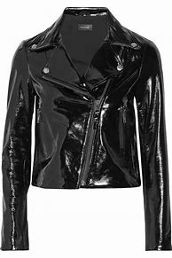Image result for Black Patent Leather Jacket