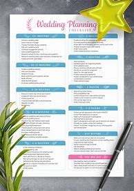 Image result for Free Printable Wedding Planning Checklist PDF