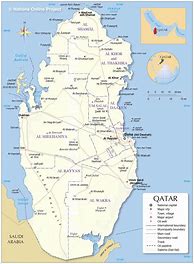Image result for Qatar Area Map