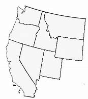 Image result for West Region Blank Map