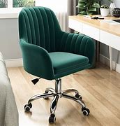 Image result for Green Velvet Office Chair