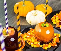 Image result for Orange Swirl Candy Apples