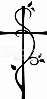 Image result for Cross with Vines Clip Art