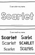 Image result for Scarlet Name Outline