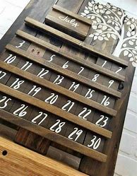 Image result for Amish Perpetual Wood Wall Calendars