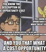 Image result for Opportunity Cost Meme