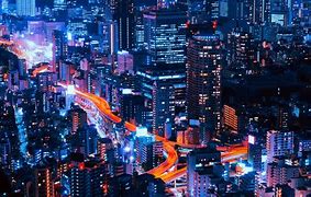 Image result for Tokyo City Lights at Night