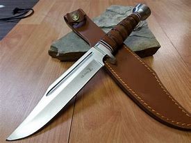Image result for Bowie Style Hunting Knife