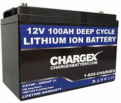 Image result for 12V 100Ah Lithium Ion Battery