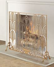 Image result for Art Deco Wood Fire Screen