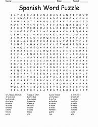 Image result for Spanish Word Search Puzzles