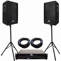 Image result for DJ Amplifier and Speakers